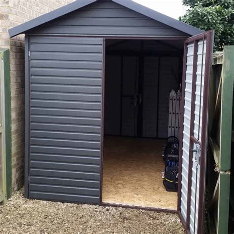 sheet metal shed|metal sheds built on site.